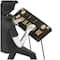 Black Polystone Rock Band Musician Sculpture with Gold & Silver Accents Set